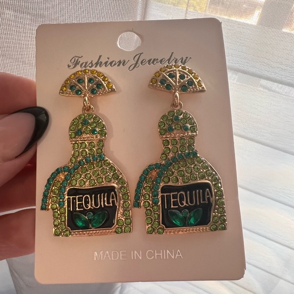 Tequila Bottle Earrings - Picture 2 of 5